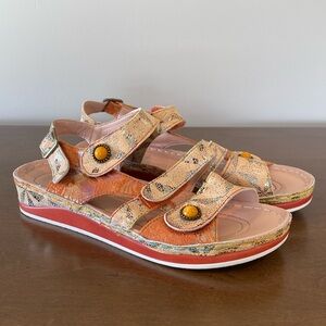 L’Artiste by Spring Step Payoka Wedge Sandal Size 38 (7.5-8)
